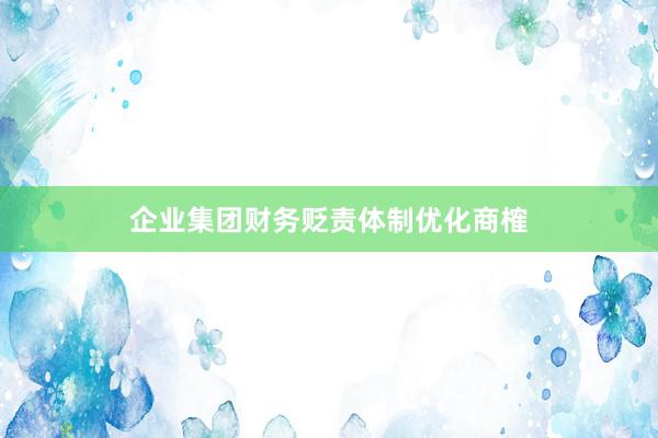 企业集团财务贬责体制优化商榷